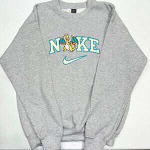 Nike Pokemon Charizard YOUTH Embroidered Sweatshirt Kids Boy Girl Crewneck